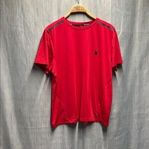 🚩 Spyder Red Short Sleeve Tee size medium